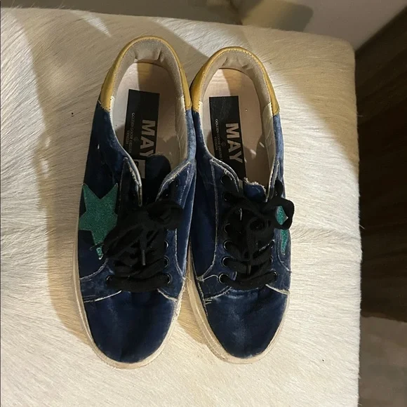 Golden Goose “May” blue velvet! So cute - Picture 2 of 7